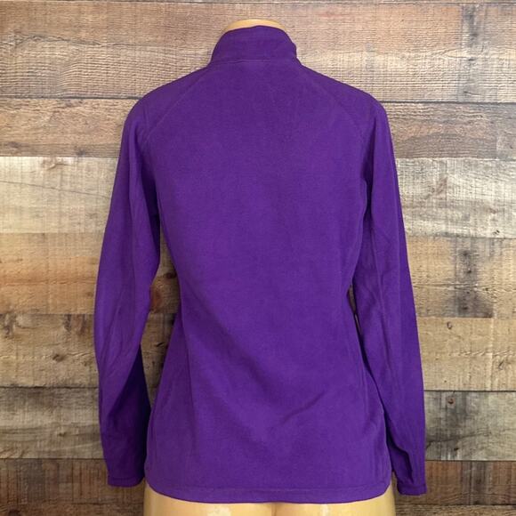 North Face TKA 100 Microvelour Glacier Fleece Pullover Top Purple Size Small - Picture 5 of 9